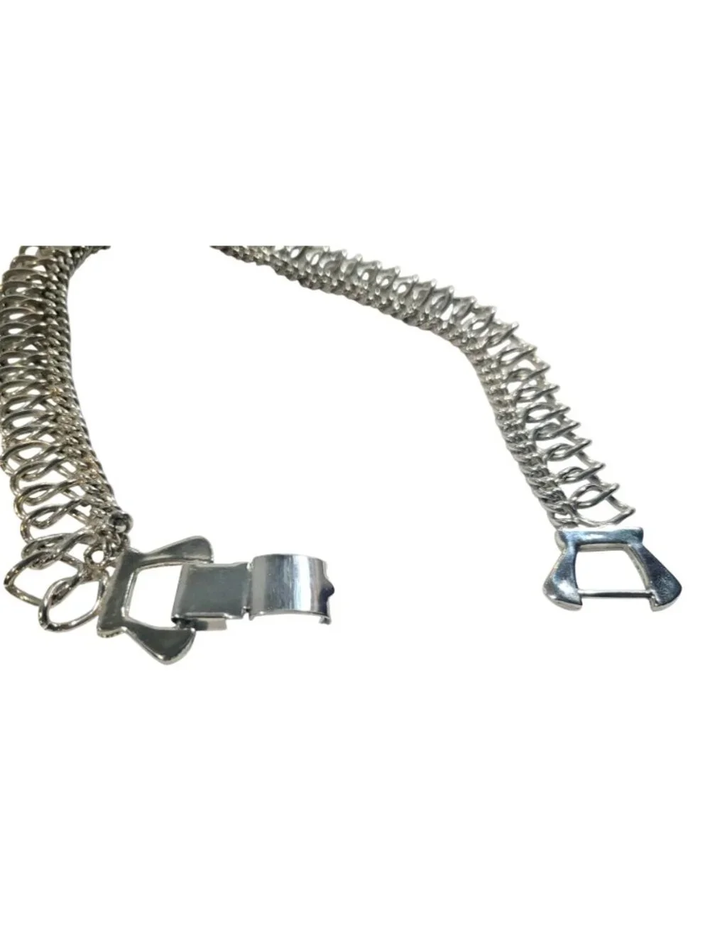 Chunky Stainless Steel Curb Chain Necklace Industrial Clasp Punk Streetwear - Picture 6 of 8